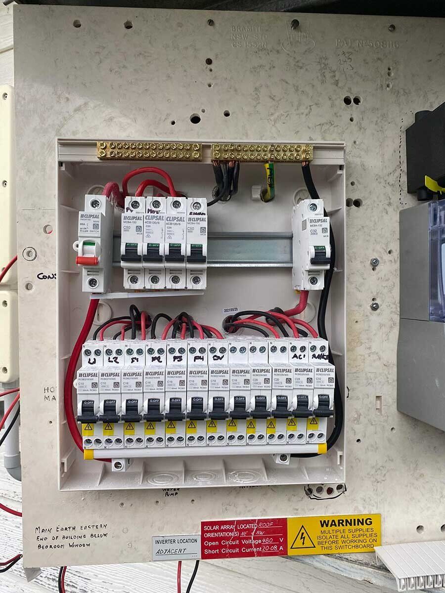 Newly Repaired Switchboard — Local Electrician in Port Stephens, NSW