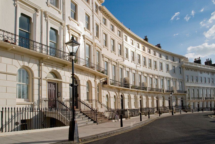 A Regency period crescent in Brighton, U.K.