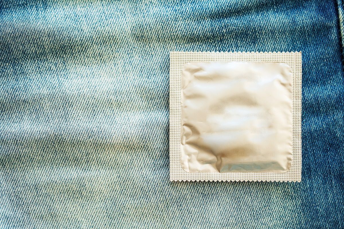 Condom for protection.