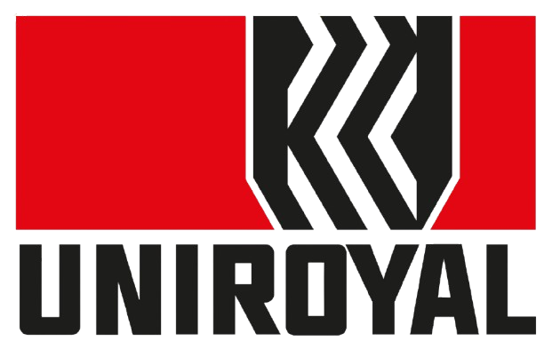 Red and black Uniroval logo with a stylized 