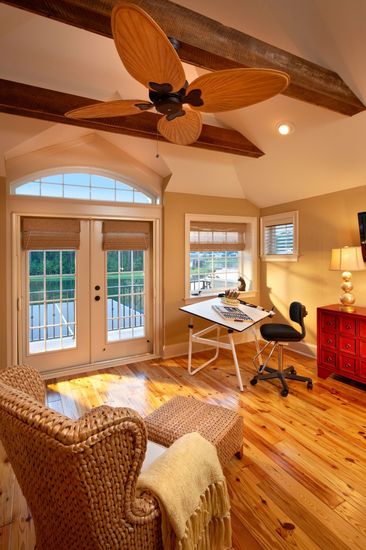 living room with wood flooring