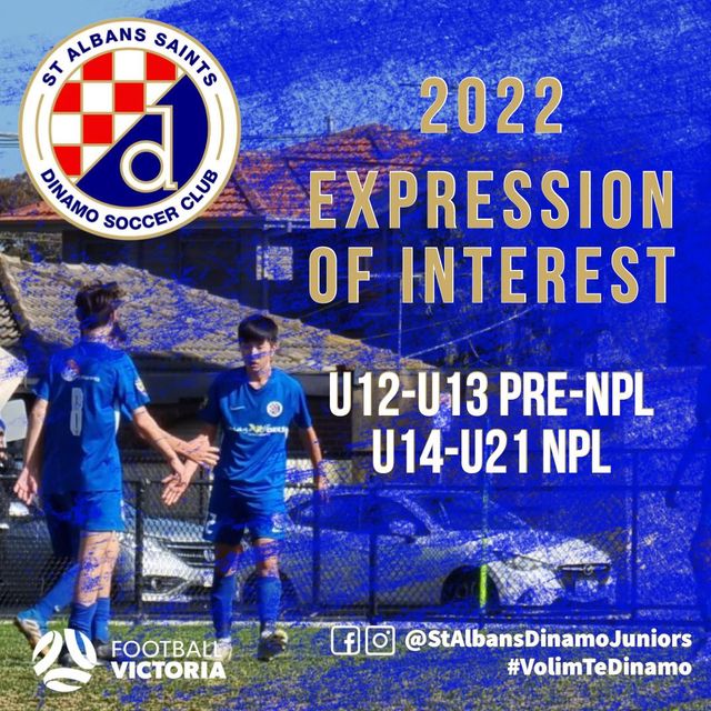 2022 Expression Of Interest U12 U13 Pre Npl U14 U21 Npl