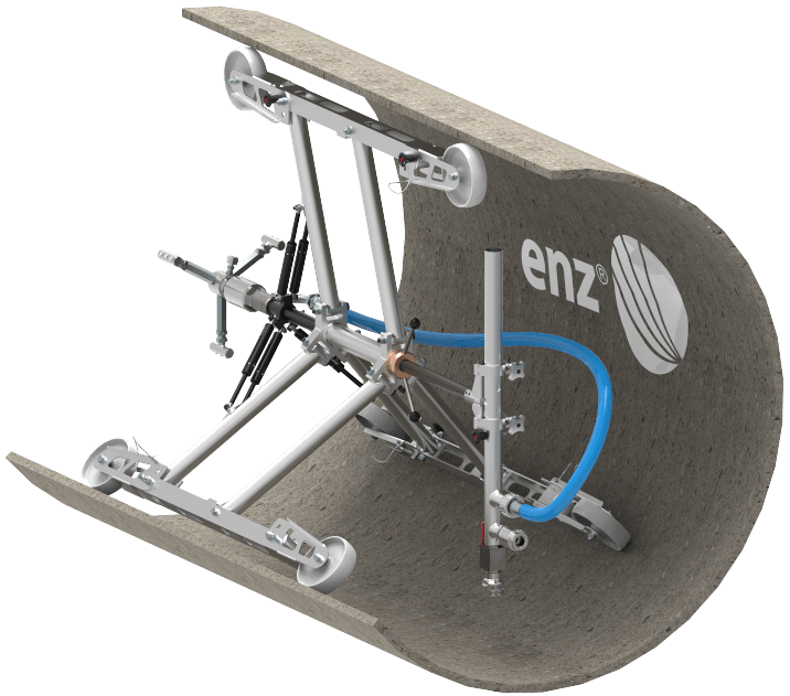 Outil de débouchage vue en coupe