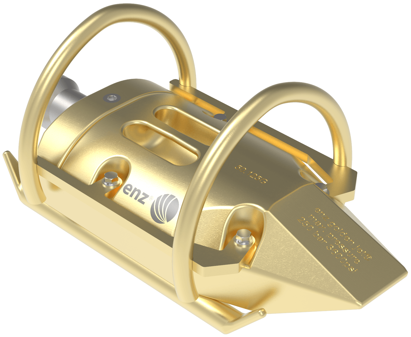 Pièce métallique dorée