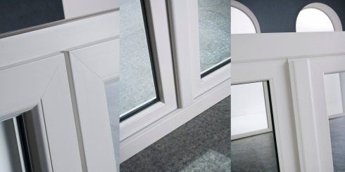 finestra in PVC bianco