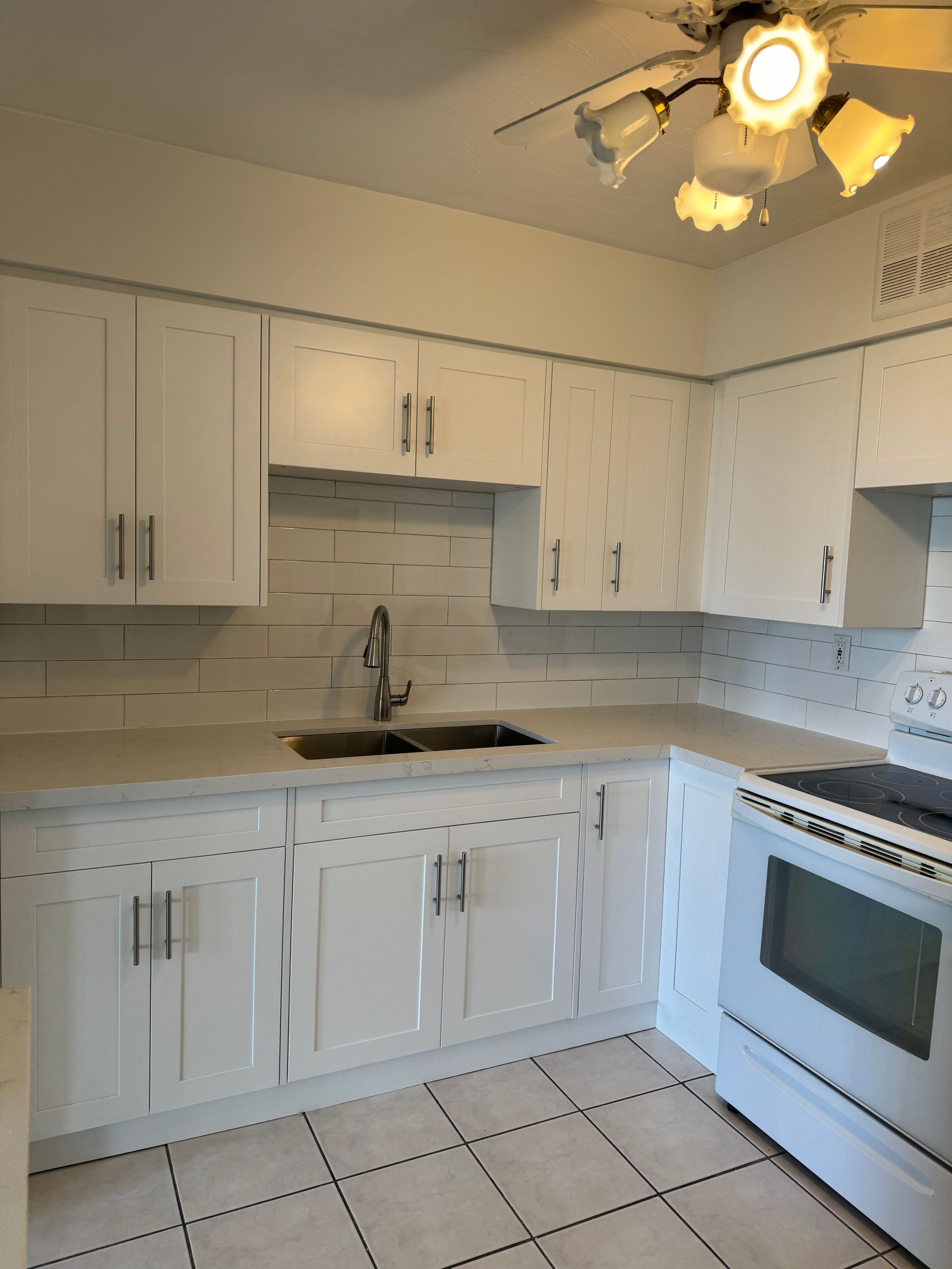 Custom Kitchen Cabinets w/ Quartz Countertop