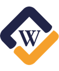 A blue and yellow logo with the letter w on it as the Wilson Whitaker Logo