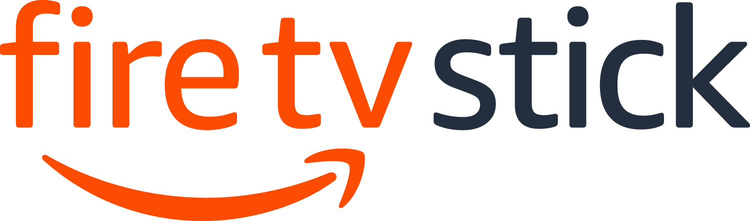 The Amazon Fire TV Stick logo featuring orange text for 