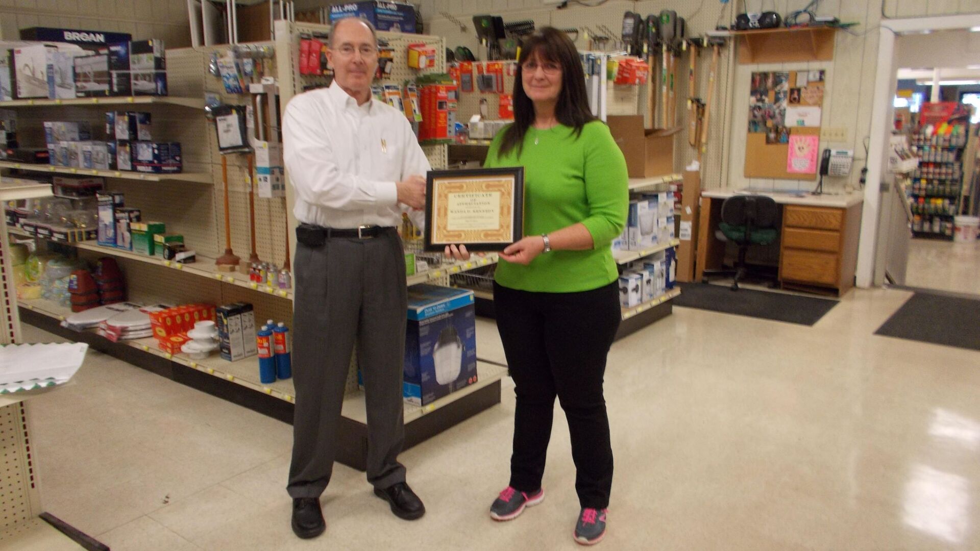 Staff Award — Rose Hill, NC — Brown’s Builders Supply Inc.