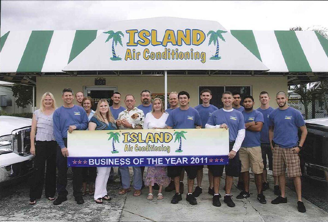 Island Air Conditioning — Island Air Conditioning Employees in Delray Beach, FL