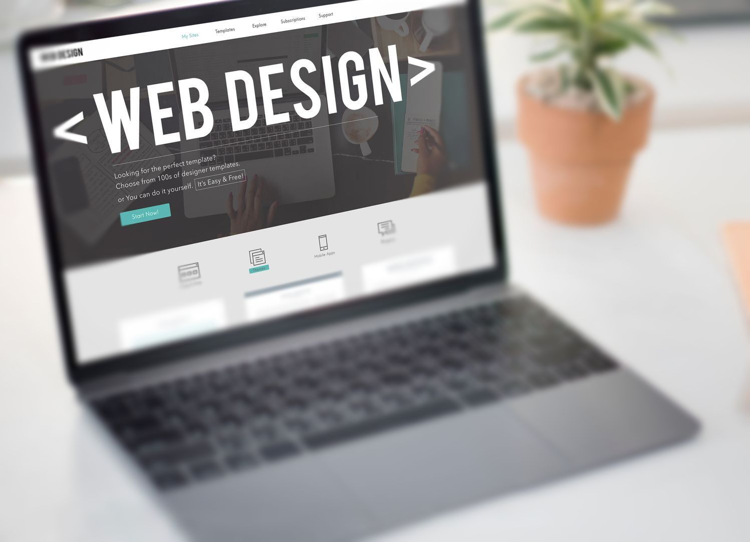 picture showing website design and development services
