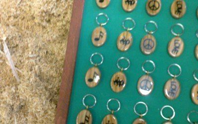 Portachiavi in legno artigianali