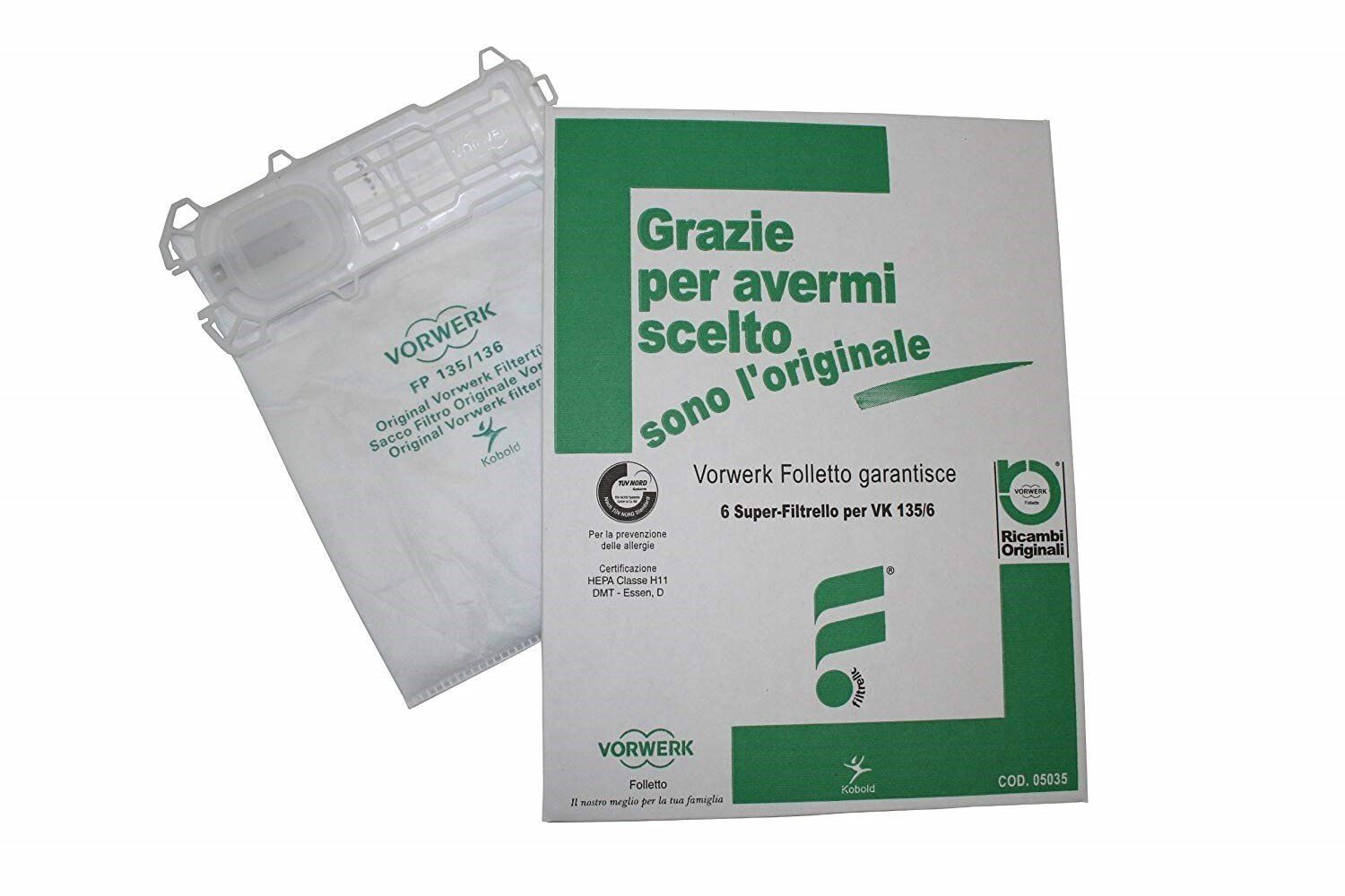 sacchetti per aspirapolvere Folletto originali