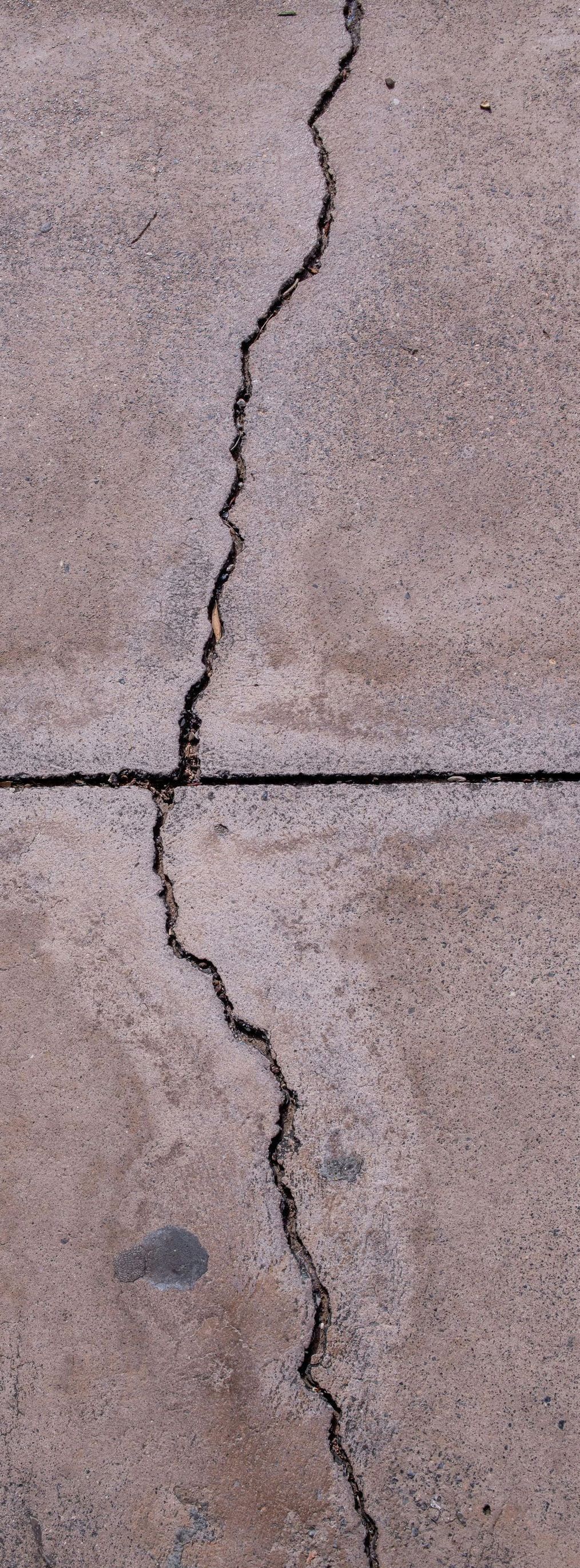 cracked concrete