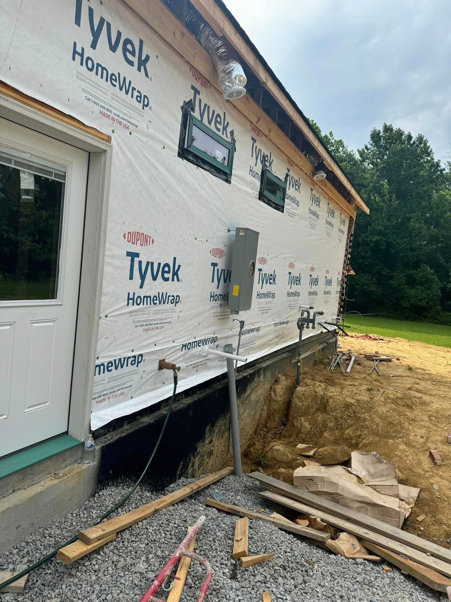 new construction electric exterior work