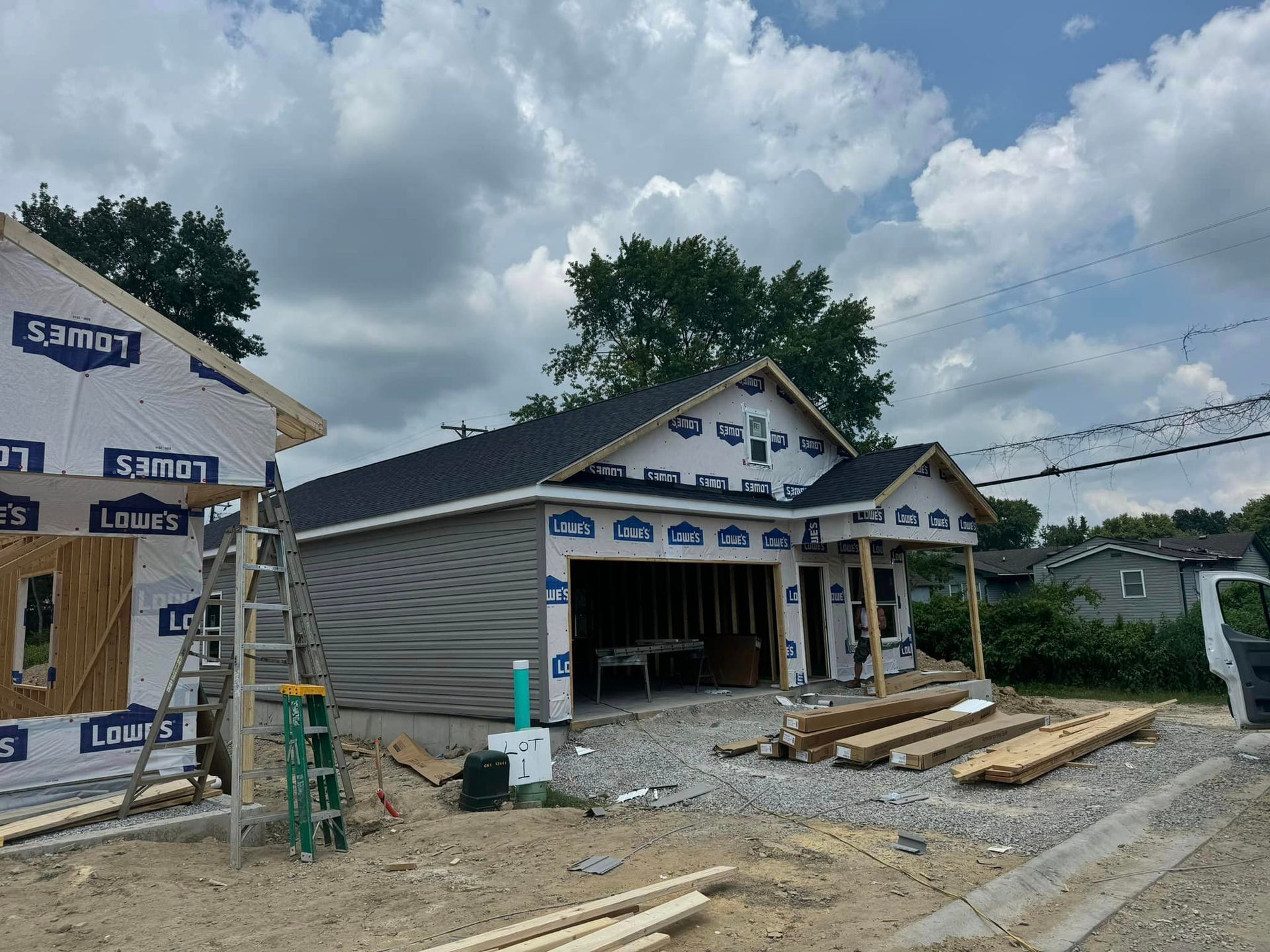 new construction electric exterior work