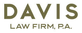 A logo for a law firm called davis law firm p.a.
