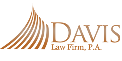 A logo for a law firm called davis law firm p.a.