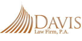 A logo for a law firm called davis law firm p.a.