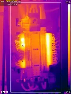 A Thermal Image of a Transformer With a Purple Background — Maratustech In Gosford, NSW
