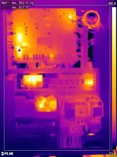 A Thermal Image of a Computer Motherboard Shows a Temperature of 28.5 Degrees Celsius — Maratustech In Woy Woy, NSW