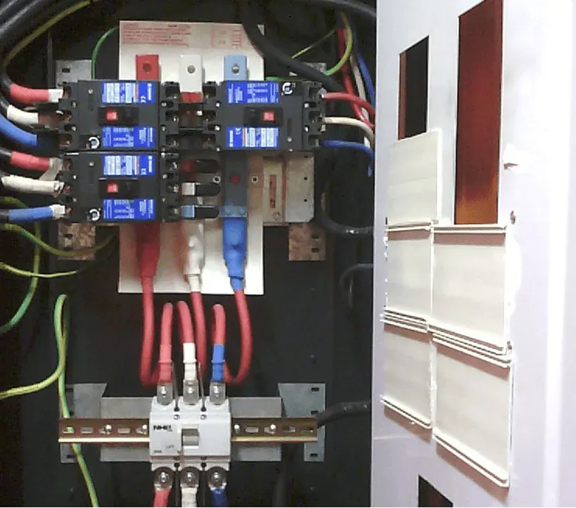 A Close Up of an Electrical Box With a Few Wires Coming Out of It — Maratustech In Woy Woy, NSW