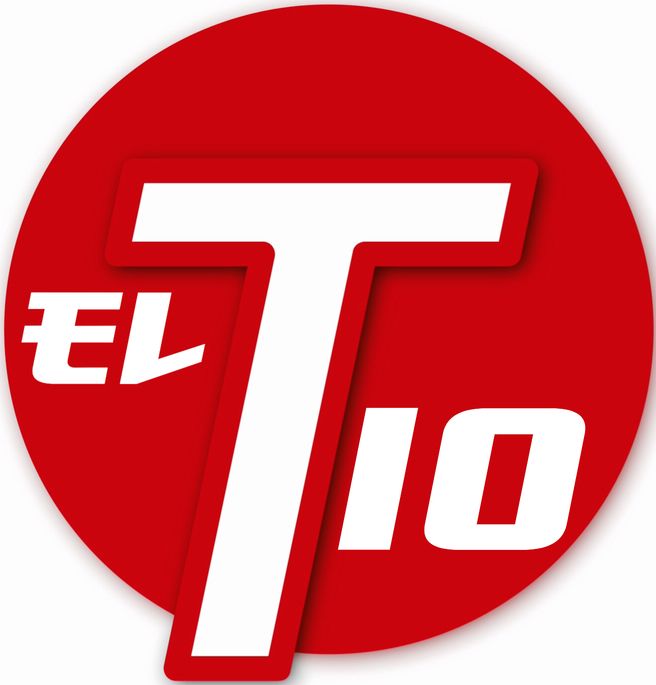 Red circle logo with