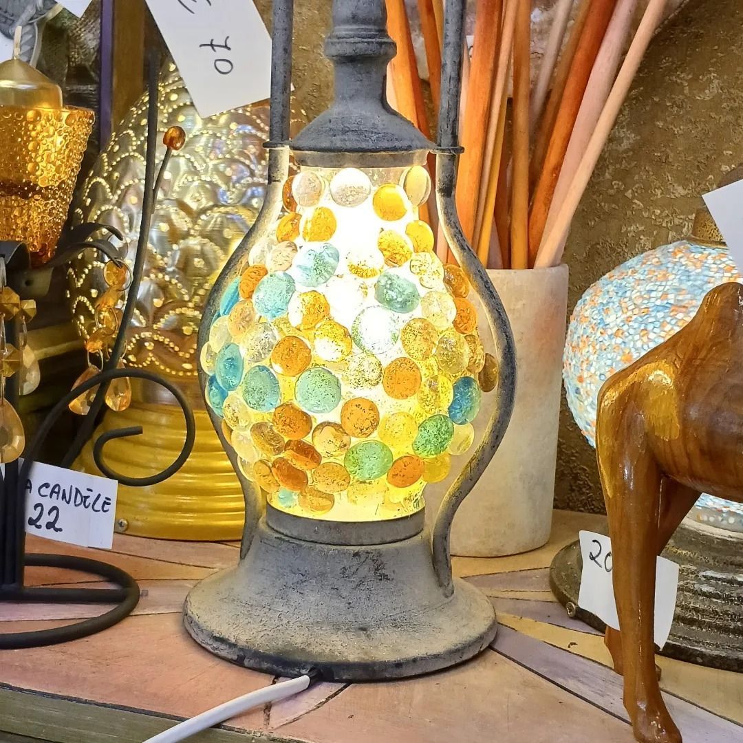 lampada effetto bolle vetro