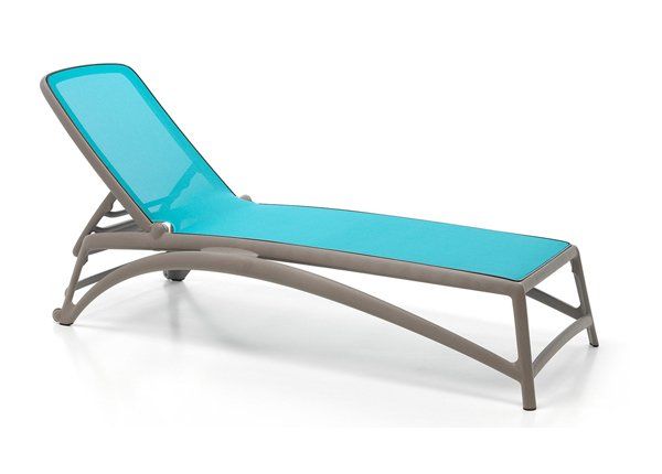 lettino solare azzurro