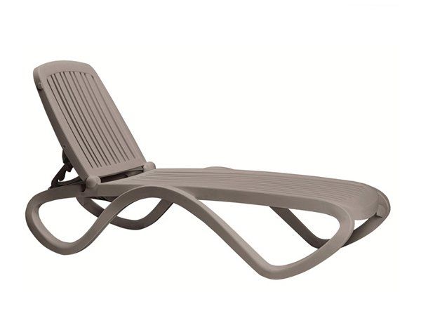 lettino solare grigio