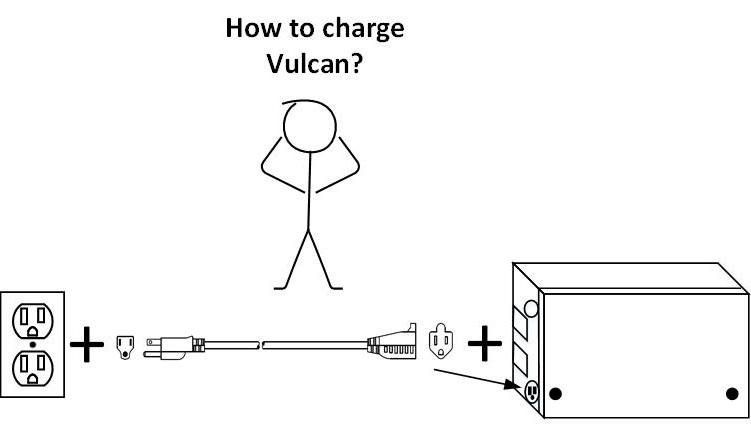 Vulcan quick start guide via wall charge by Sol Donum