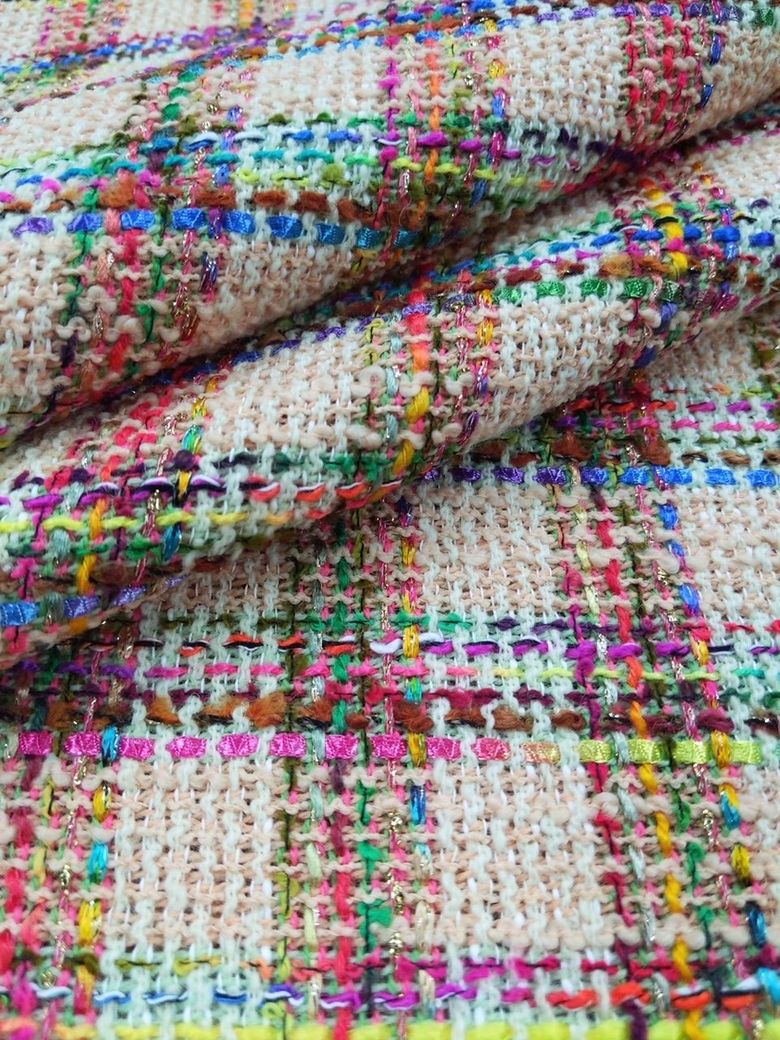 lana bordada multicolor