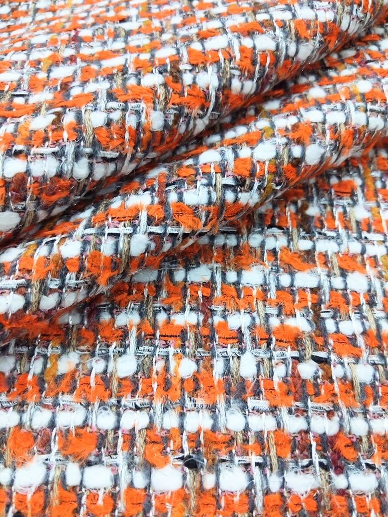 lana bordada naranja