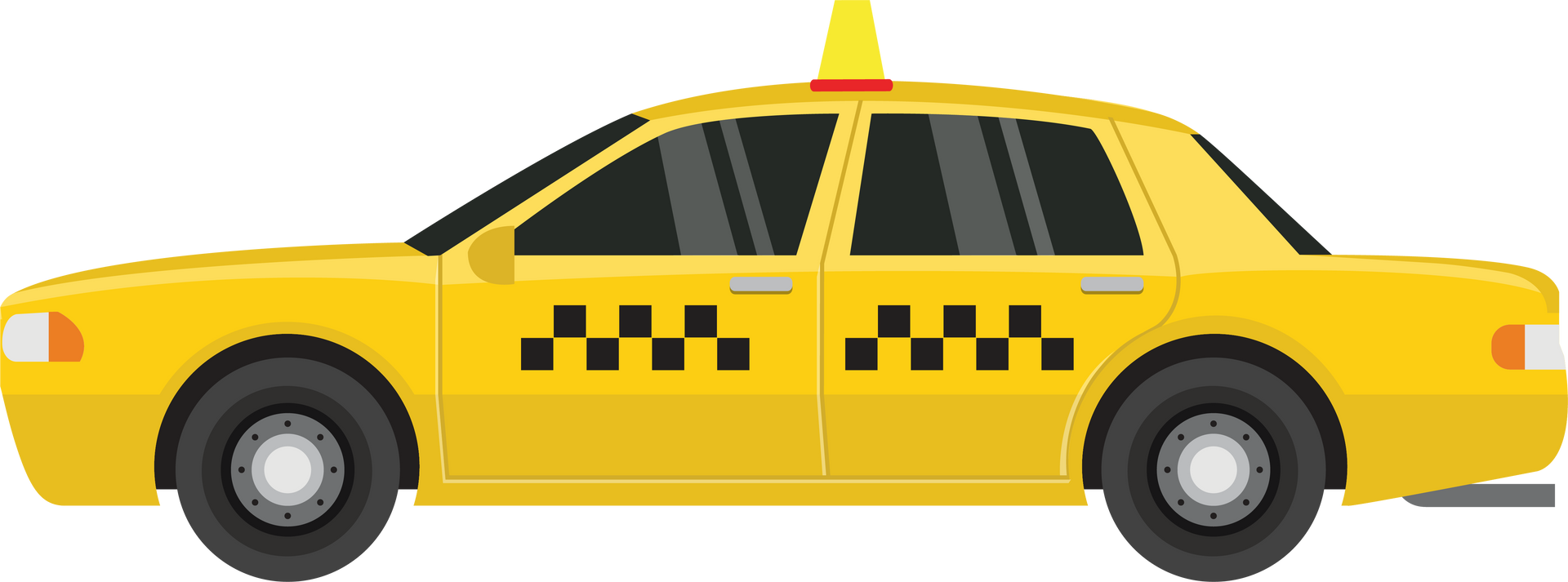fahrendes Taxi