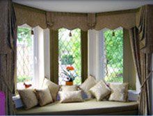 bespoke window dressings - bury - GPS soft furnishings - bay pelmet