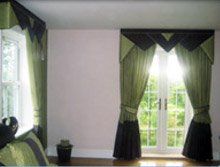 bespoke window dressings - bury - GPS soft furnishings - lime pelmet