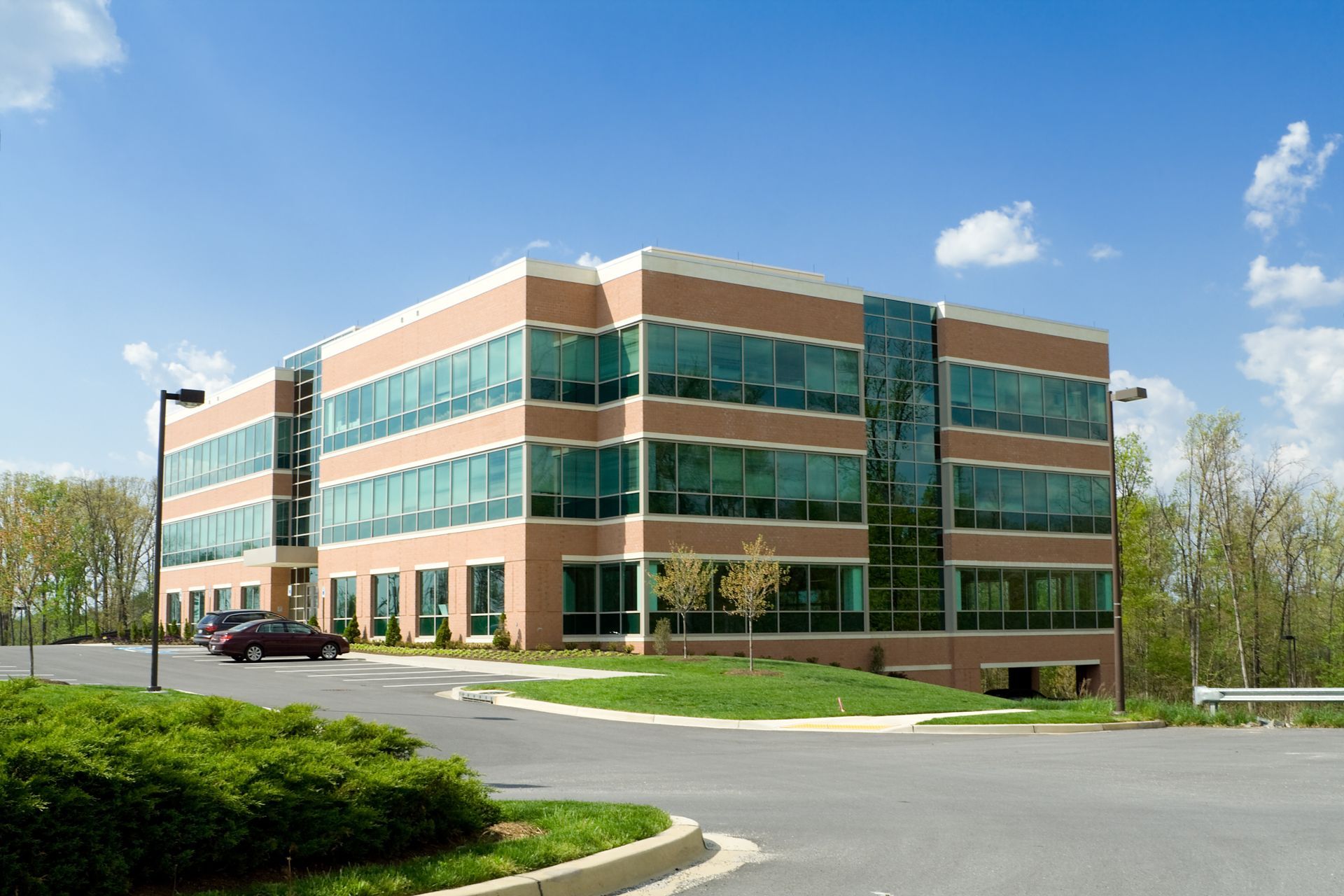 Stock photo of a commercial building