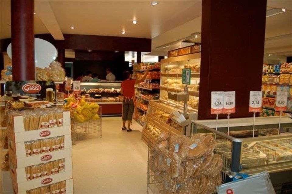 reparto panetteria di un supermercato