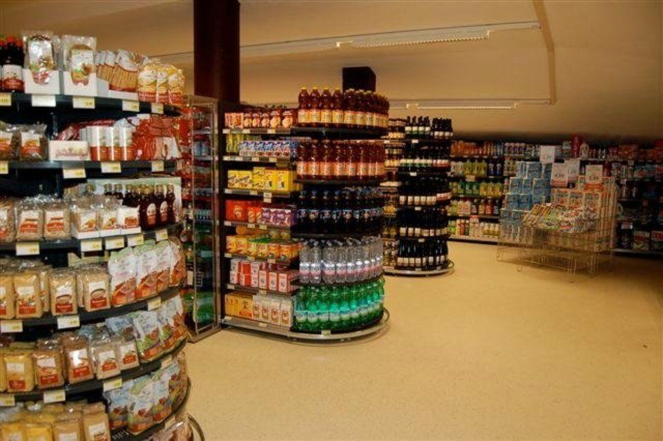 reparto di un supermercato con bibite