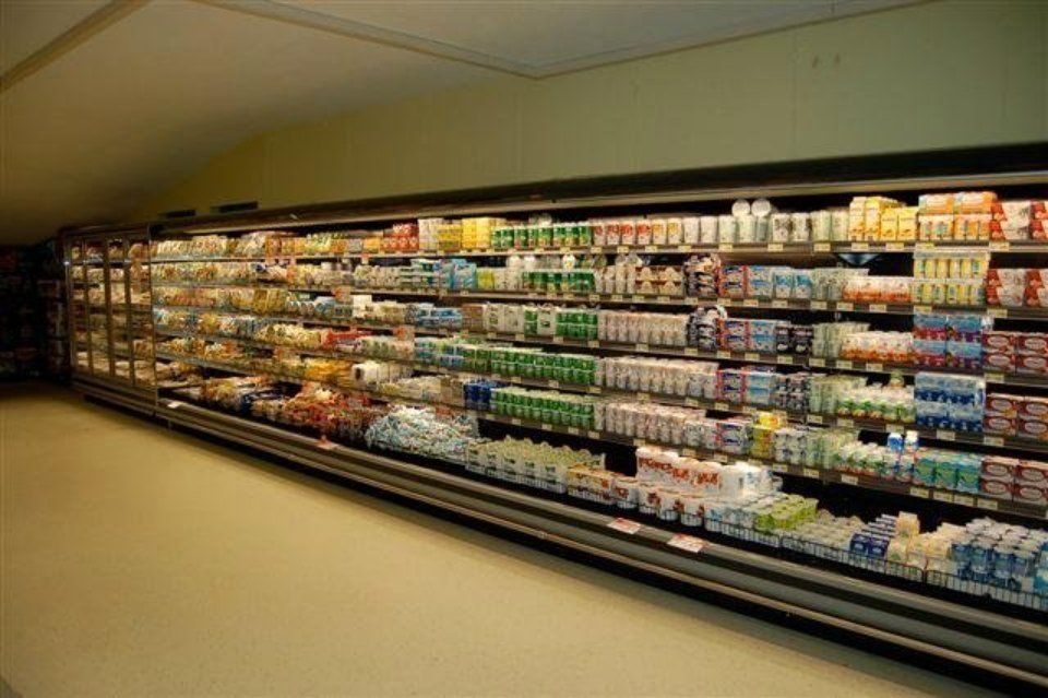 reparto refrigerato di un supermercato