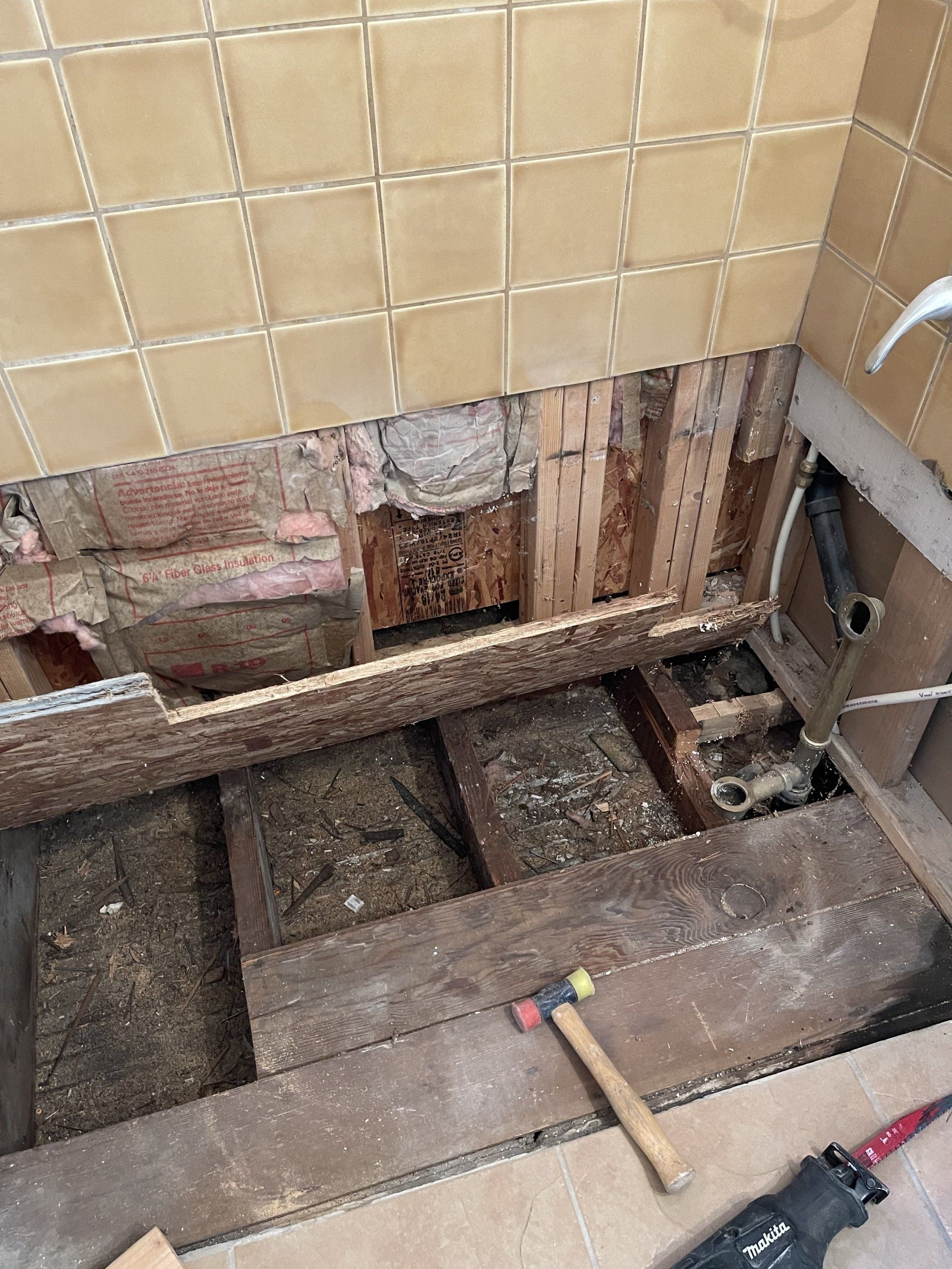 New Tub Install (before)