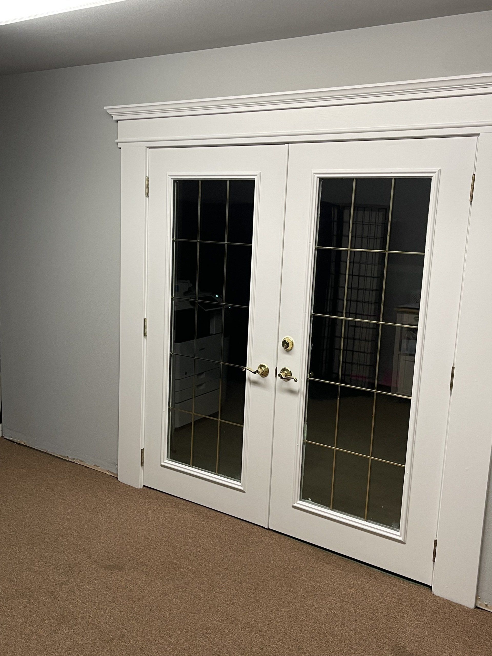 Office Space - Interior Walls & Double Doors - Painting Job - Complete