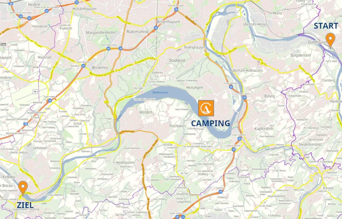 Kanutour mit Zelt