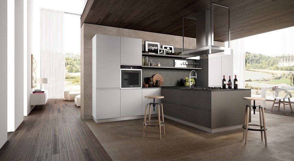 cucina moderna con isola