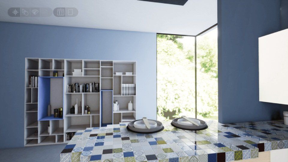 armadio a muro visionato grazie alla realtà aumentata