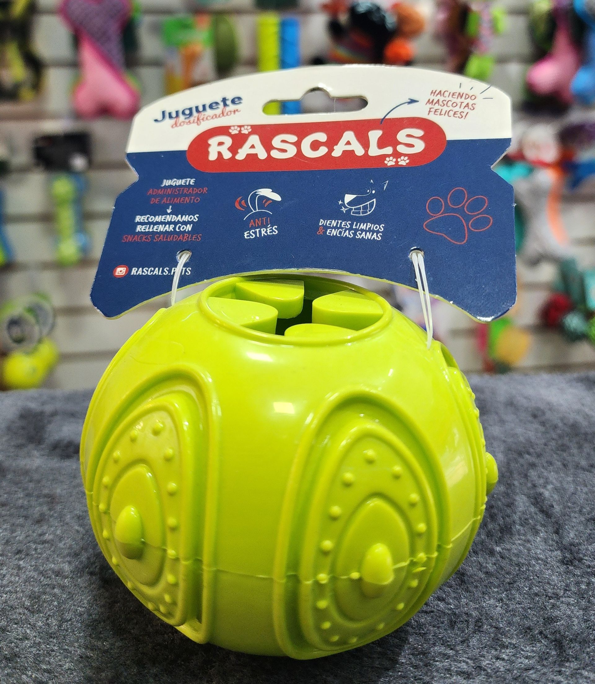 Juguete Rascals Pelota Tpr Dispensadora De Comida