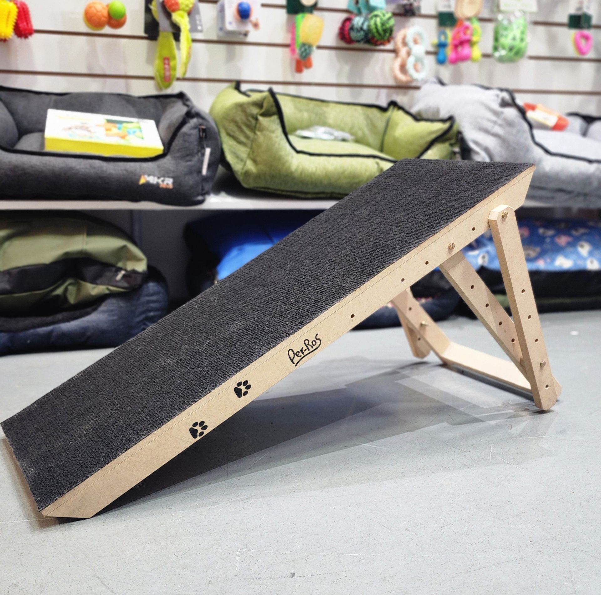 Rampa Para Perros Plegable Doble Refuerzo Antideslizante