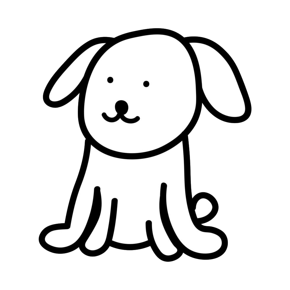 Objeto con forma de hueso de perro, de color blanco con contorno azul oscuro.