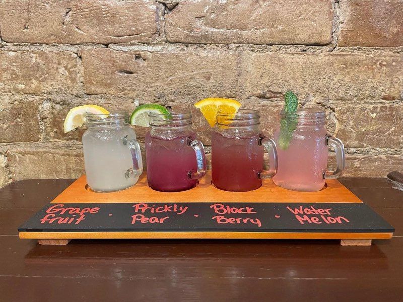 Interior of a modern urban restaurant in the morning sunlight