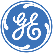 GE logo, white 